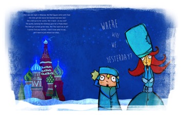 "The Tale of the Missing Blanket", an eccentric auntie and her niece having fantastic adventures all around the world.