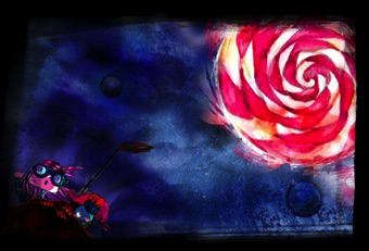 The Amazing K", spaceship fantasy adventure book featuring a bunch of very special kids. Crew members facing a candy avalanche. The Amazing K", spaceship fantasy adventure book featuring a bunch of very special kids. Crew members facing a candy avalanche.