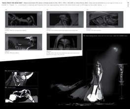 Boards and Key Visuals for "Back From the Dead Red". Feature 2D animation film about a female pirate set in 1750. Boards and Key Visuals for "Back From the Dead Red". Feature 2D animation film about a female pirate set in 1750.